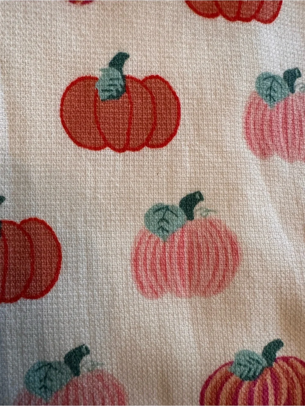 Halloween Kitchen Towels Set of 2 Ghost Floral Pumpkins Cottagecore Fall